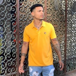 Men's Fila Yellow Mustard Polo Shirt